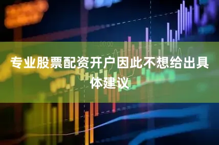 专业股票配资开户因此不想给出具体建议